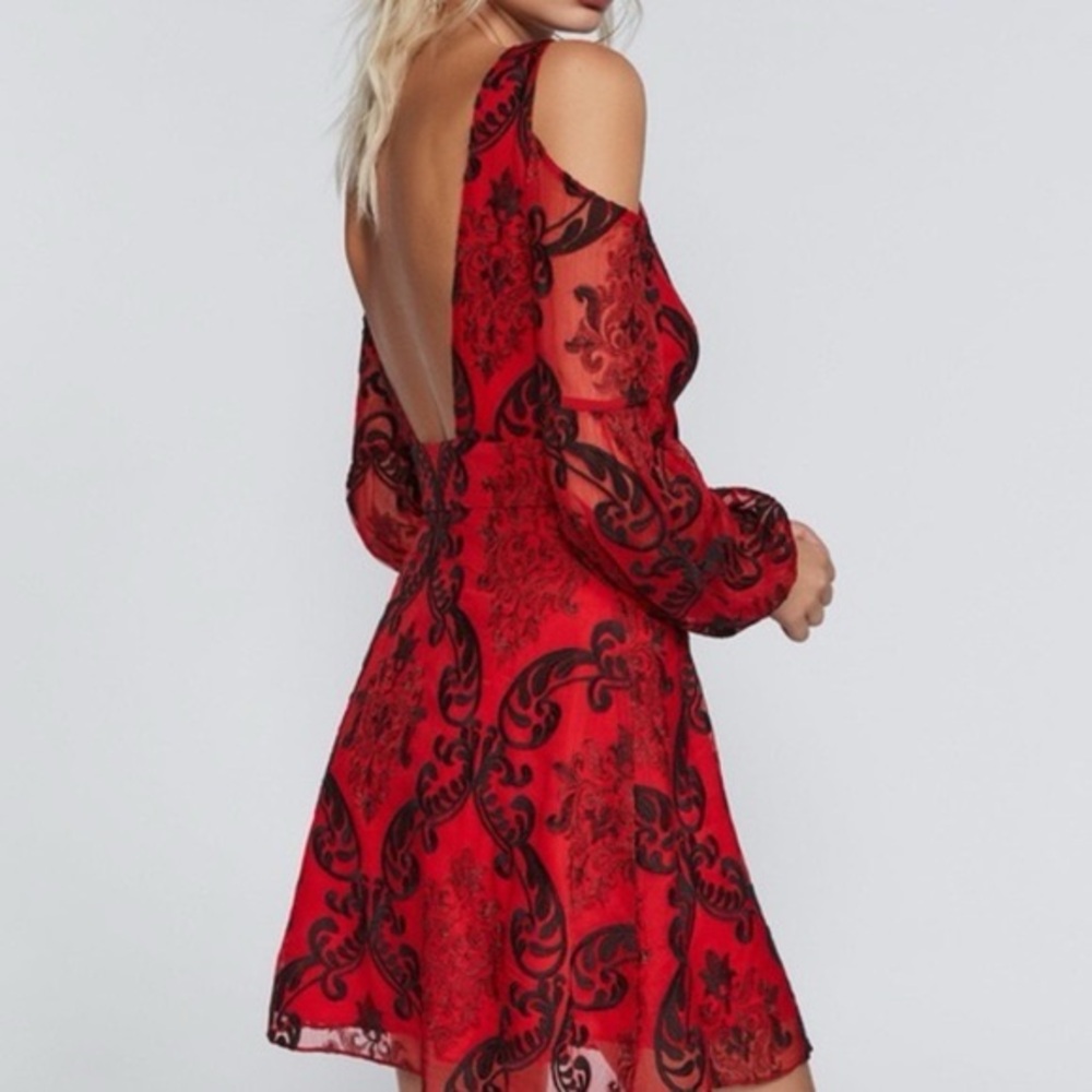 FREE PEOPLE WANT TO WANT ME EMBROIDERED MINI DRESS - Picture 2 of 16